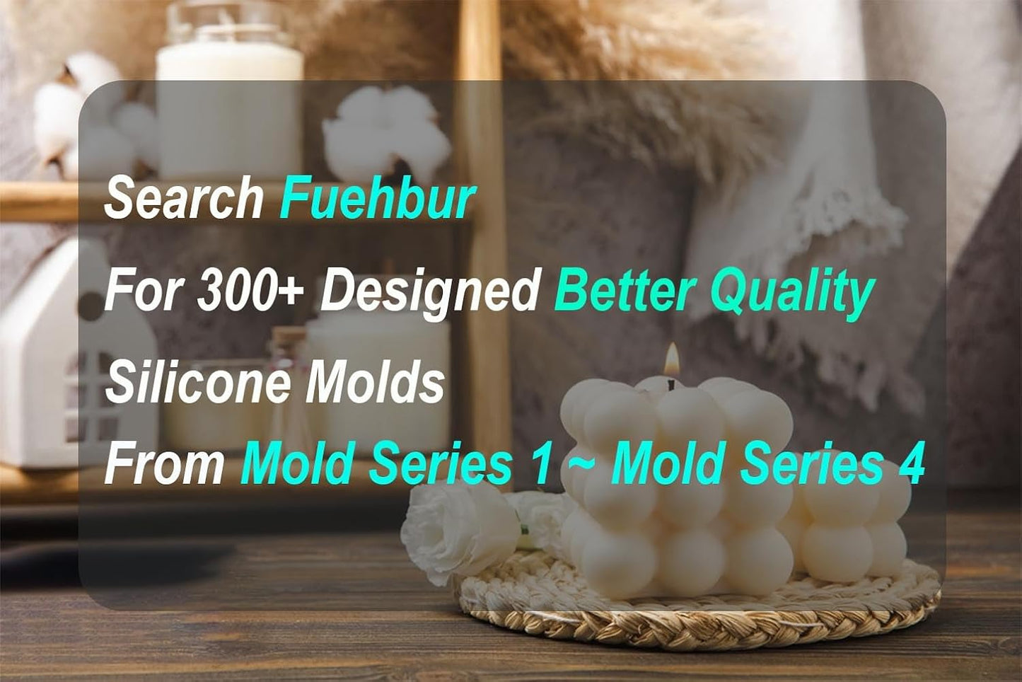 【300+ Design Optional】 Fuehbur Mini Mushroom Car Freshies Mold- Air Freshie - Aroma Bead Freshener-Epoxy Resin - Candle Soap Mold Silicone Mould【Upgraded Thickened Material】- Medium Size