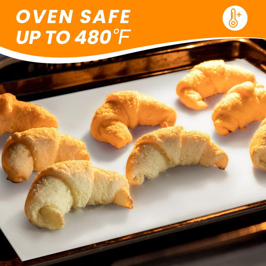 Cut to Size Silicone Baking Mat Roll - Best German Silicone - Non Stick Pastry Dough Rolling Mat, Heat Ressiatnt Air Fryer Freeze Dryer Mat, Non-slip Silicone Pan Liner