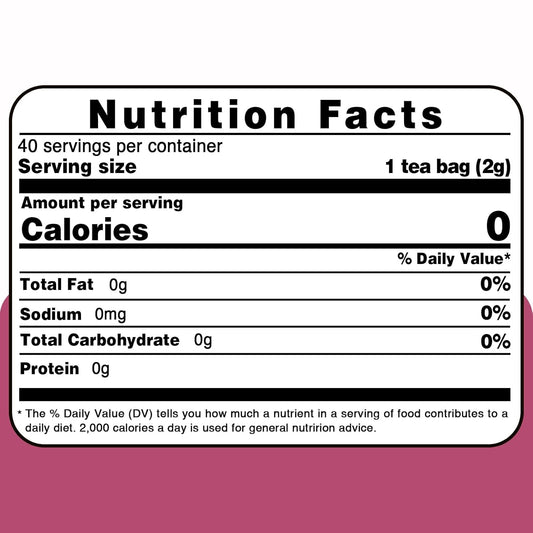 TEARELAE - Red Clover Tea Bags, 40 Count - Premium Natural Red Clover Herb - Caffeine-free Herbal Tea - Non-GMO - Support Skin Health