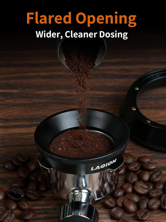 54mm Dosing Funnel, Espresso Tools Easy Clean Design with Magnetic, Espresso Dosing Funnel Fits for 54mm Breville Portafilter for Barista
