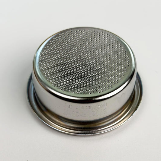 E&B Lab NT (NanoTech) Double Espresso Portafilter Basket 58mm Ridgeless (22) Silver