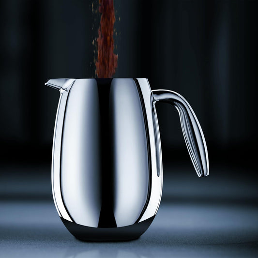 Bodum 51 oz Columbia Thermal French Press Coffee Maker, Insulated Double Wall Stainless Steel, Chrome