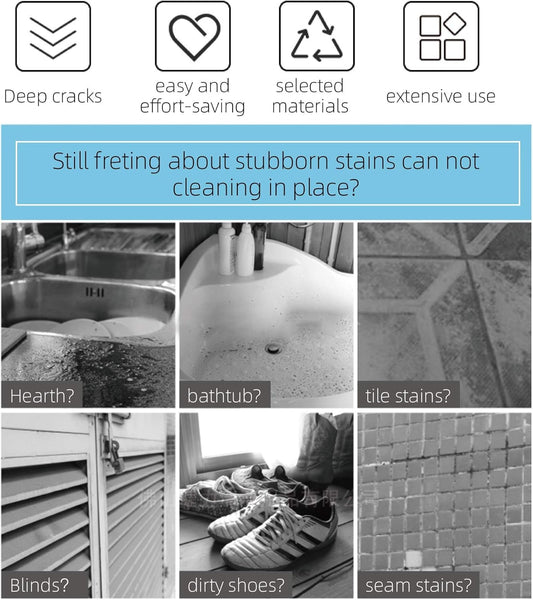 2-Pack Scrub Brush for Cleaning with Long Handle, Medium Firm Brush Bathroom Cleaning Supplies and Bathtub Cleaner and Shower Cleaning, Multi-Scene Use for Kitchen or Carpet