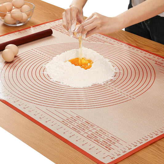 Silicone Pastry Mat 34x26 Inch Nonstick Baking Mats, Kitchen Counter Mat Perfect for Dough, Pastry, Dough Rolling, Kneading Board, Pie Crust, Fondant, Pasta, Pizza Mat