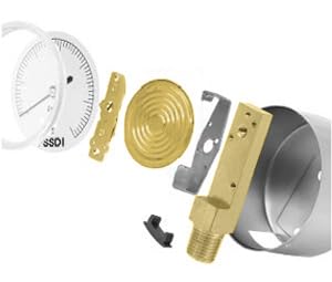 0-5 Psi Low Pressure Gauge, Capsule Gauge, 304 Stainless Steel Case, 2.5" Dial Size, 1/4" NPT Lower Mount, Zero Adjustment, for Air Water Gas Pressure Test