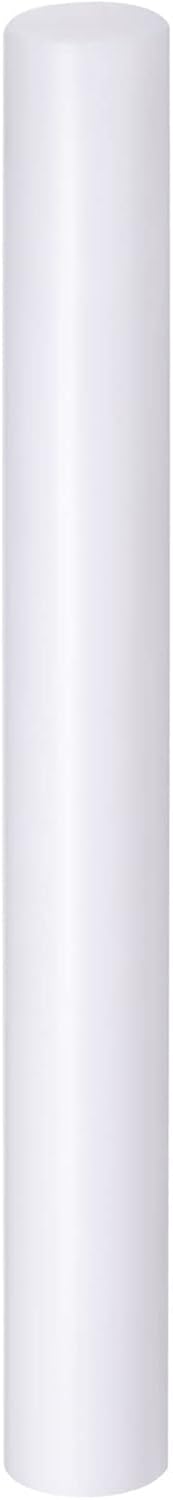 HARFINGTON Acrylic Clay Roller 9 Inch x 1 Inch Solid Non-Stick Plastic Round Tube Roller Polymer Clay Rod Fondant Rolling Pin for Shaping, Sculpting, Modeling DIY Crafts, White