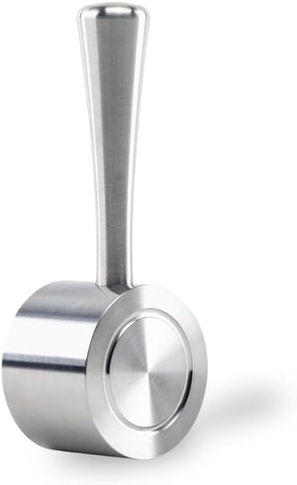 Crema Coffee Products Replacement Steam Lever for Breville Espresso Machines | Ergonomic Stainless Steel Design | Compatible with Barista Express, Infuser, Barista Pro | Easy Grip | Silver Finish