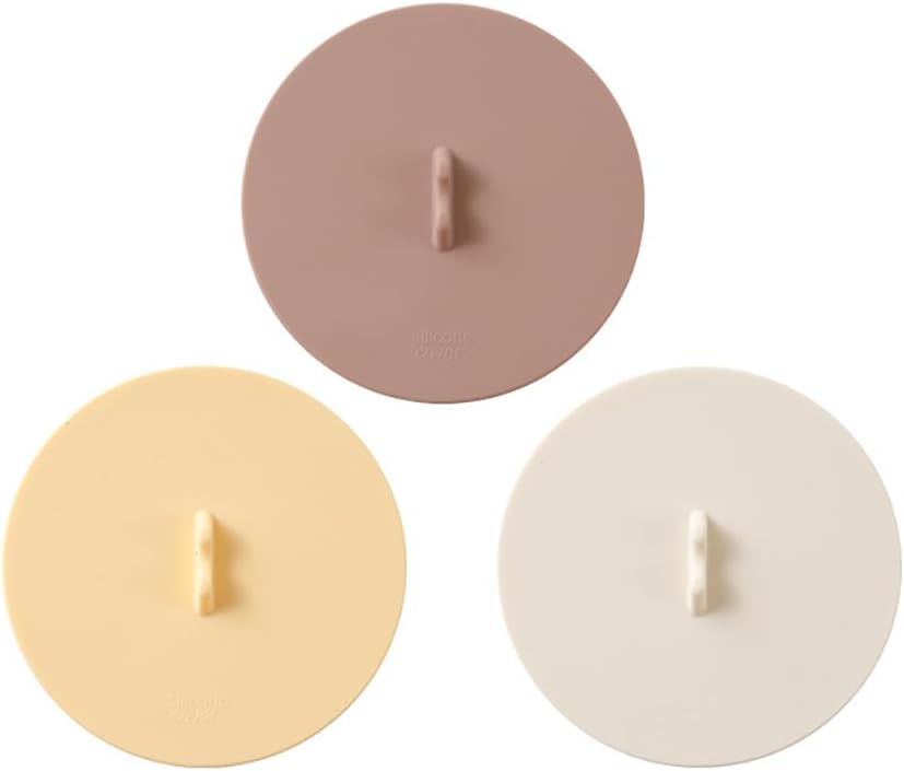 Silicone Cup Lids Silicone Cup Covers 6color Design, Food Grade Anti-dust Airtight Seal Lids for Mugs, Tea Cups, Coffee Cup 6pcs (Br+Ye+Wh)