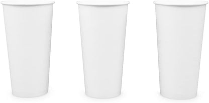 Paper Cups 20 oz 500 Pack for Coffee & Tea 20 oz Made in USA | Bulk 500 Count for Home, Office, Restaurants & Parties | Recyclable Disposable 20 Ounce To-Go Cups for Hot Drinks