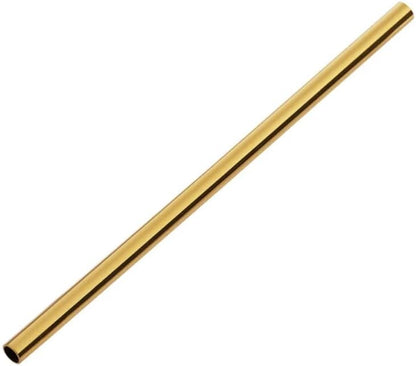 Gold Stainless Steel Short Straws 5 1/2 Inches - 32 pcs - Reusable Metal Drinking Straws - Good for Cocktail, Party, Juices, Ice Coffee