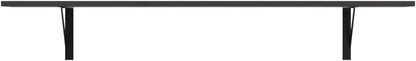 DINZI LVJ Long Wall Shelves, 47.3Inch Wall Mounted Shelves Set of 2, Extra Large Wall Storage Ledges with Sturdy Metal Brackets for Living Room, Bathroom, Bedroom, Kitchen, Espresso