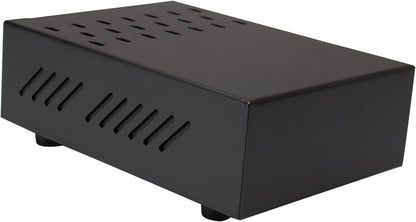 Espresso Knock Box Drawer, Stainless Steel Coffee Ground Container with Removable Rubber Knocking Bar, 9.84 x 7.08 x 3.34 inch (Black)