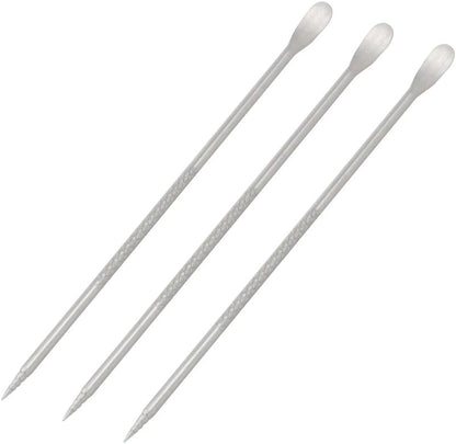 JianLing 3PCS Stainless Steel Coffee Art Pen Latte Art Needle 135mm Silver Coffee Art Tools