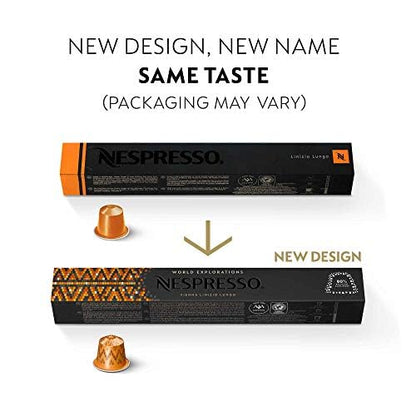 Nespresso Capsules Original Line, Vienna Lungo, Medium Roast Coffee, 50-Count Espresso Coffee Pods,