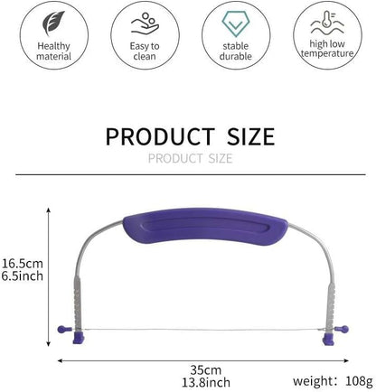 Adjustable Cake Leveler Cutter for Leveling Tops, Suitable for 10 Inch Cake, (purple Cake Leveler)