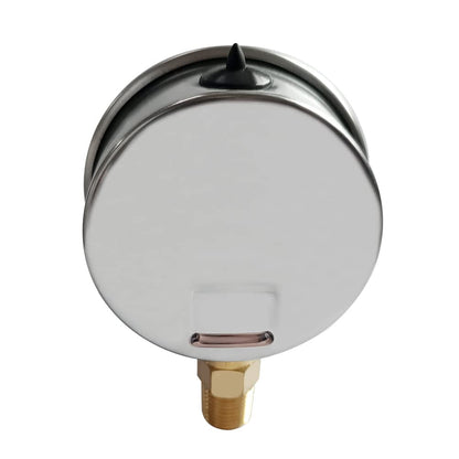 2-1/2" Dial 1/4" NPT 0~100Psi 304 Stainless Steel Glycerin Filled Pressure Gauge Bottom Mount