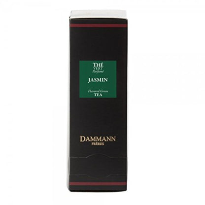 Dammann Freres Sachets, Vert Au Jasmin Tea Bags, Premium Gourmet French Jasmine Green Tea, Individually Wrapped, 24 Count (Single Pack)