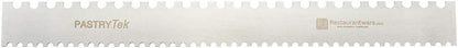 Restaurantware 19.8 Inch x 2 Inch Cake Comb 1 Semicircle Decorating Comb - Double-Sided Assorted Edges Stainless Steel Icing Smoother For Decorating Or Sculpting Desserts