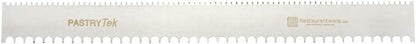 Restaurantware 19.8 Inch x 2 Inch Cake Comb 1 Semicircle Decorating Comb - Double-Sided Assorted Edges Stainless Steel Icing Smoother For Decorating Or Sculpting Desserts