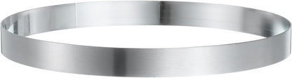 HARFINGTON Round Cake Ring 8.27 x 1 Inch Seamless Stainless Steel Pastry Mousse Dessert Ring Mirror Coating for Baking Cooking English Muffins Crumpet Making Tool