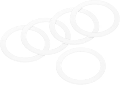 MECCANIXITY Gasket Seal Coffee Maker White Silicone Ring Replacement 42x55x2.2mm for 2-Cup Aluminium Coffee Pot, Pack of 5