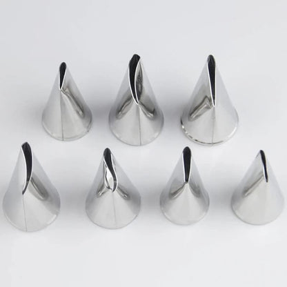 Rose Petal Piping Tips,Flower Icing Piping Nozzles Tips Set for Frosting Pastry Cake Decorating Tools,7 Pcs