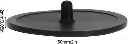 Blind Filter Backflush Disk, Rubber Insert Blind Filter Disc Backflush Cleaning Pad Disk Tray Compact Lightweight for Espresso Makers Coffee Machines Accessories Backwash Plate Cafe Kitchen Black 50mm