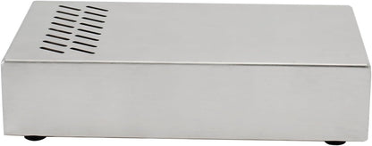 Espresso Knock Box Drawer, Stainless Steel Coffee Grounds Container with Removable Rubber Knock Bar and Non-slip Base, Mini 9.29 x 5.43 x 2.08 inches (Silver)