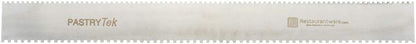Restaurantware 19.8 Inch x 2 Inch Cake Comb 1 Square Decorating Comb - Double-Sided Assorted Edges Stainless Steel Icing Smoother For Decorating Or Sculpting Desserts