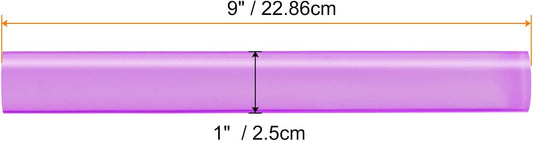 HARFINGTON Acrylic Clay Roller 9 Inch x 1 Inch Solid Non-Stick Plastic Round Tube Roller Polymer Clay Rod Fondant Rolling Pin for Shaping, Sculpting, Modeling DIY Crafts, Purple