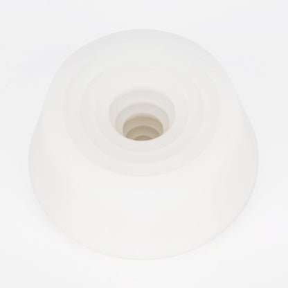 Labasics Filter Adapter Cones, Durable Tapered Collar Silicone Stopper Buchner Funnel Flask Cones Adapter Set, Wear Resistance Smooth Surface, Pack of 9, White