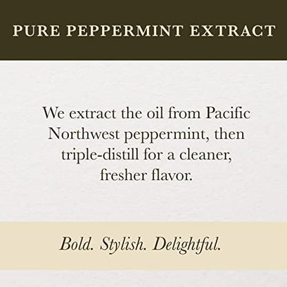 Cook's Pure Peppermint Extract,For Ice Creams, Candies, Icings, Cookies and Beverages, 4 oz
