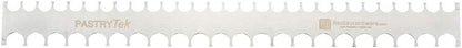 Restaurantware 19.8 Inch x 2 Inch Cake Comb 1 Semicircle Decorating Comb - Double-Sided Assorted Edges Stainless Steel Icing Smoother For Decorating Or Sculpting Desserts
