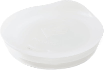 Reusable Coffee Cup Silicone Lid – Fits Most Tumbler, Water Bottle, & Ceramic Coffee Mug Between 2⅝”-2⅞" – Dishwasher-Safe Travel Mug Lid keeps your beverage in your mug (Small - Clear)