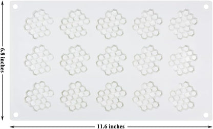 Embossing Lace Fondant Mold, Honeycomb Bee Silicone Moldsand Bee Lace Fondant Molds for Cupcake Cake Decorating Sugar Chocolate Candy Baking Mold