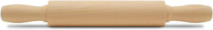 Wooden Mini Rolling Pin, 7 Inches Long, Pack of 100, Perfect for Fondant, Pasta, Baking in the Kitchen, Play-doh, Crafting and Imaginative Play, by Woodpeckers