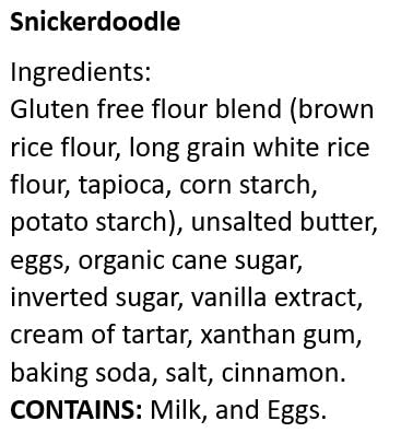 WOW Baking Company Gluten-Free Cookies, Snickerdoodle, 2.75 Ounce (Pack of 12)