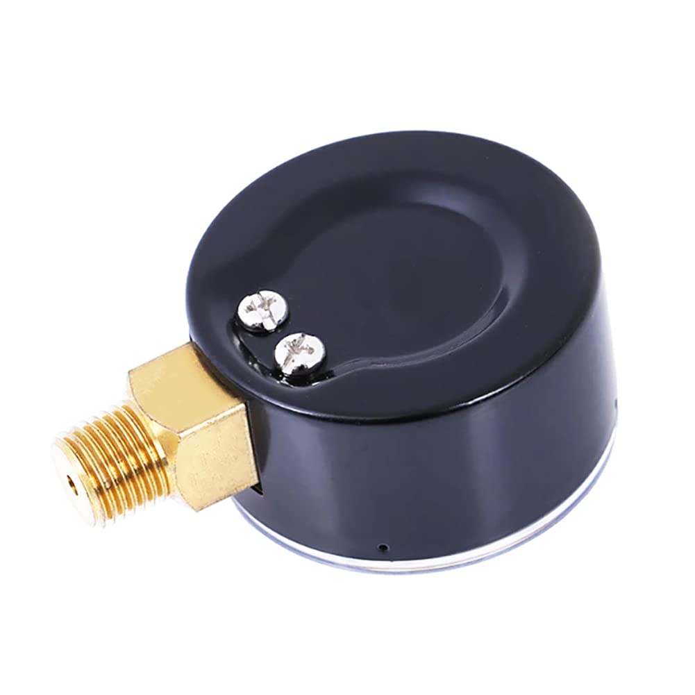 1/4" NPT 200Psi Steel Economical All Purpose Pressure Gauge with Brass Internals 2" Dial Display Bottom Mount