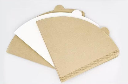 Generic Cone Filters #4 for Coffee Makers - Tear-Resistant Paper, Sustainable Material, 12-Cup Compatibility - Say Goodbye to Coffee Grounds in Your Brew (100, White), G3334