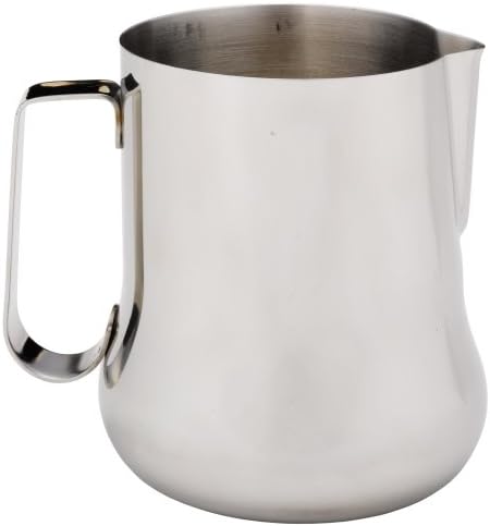 Rattleware Spouted Bell Pitcher For Home, Cafe, Restaurant, Hotel, Office, or Commercial Use - Steaming & Frothing Pitcher Trusted By Most Baristas - Made of Stainless Steel Material (25 oz)