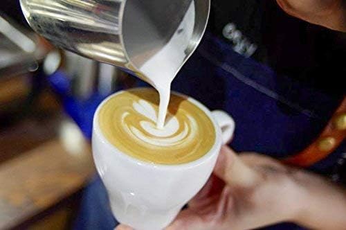 Stainless Steel Milk Frothing Pitcher - 20oz, Perfect for Latte Art, Steam Pitcher with Measurement Scale