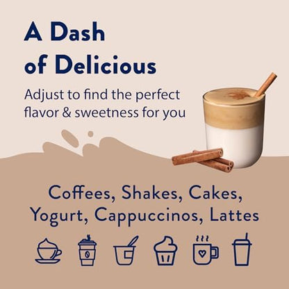 Jordan's Skinny Syrups, Cinnamon Dolce Coffee Syrup, Sugar Free, Zero Calorie Drink Flavoring & Mixes, 25.4 Ounces (Pack of 2)