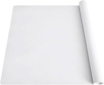 2MM Thick Silicone Countertop Mat, 23.6"x 15.7"(60cmx40cm), Silicone Mats for Kitchen Counter, Nonslip Heat Resistant Mat, Large Kitchen Counter Mats, Waterproof Countertop Protector, Semitransparent