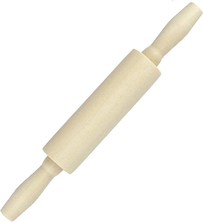 6 Pack Wood Small Rolling Pin for Kids, 7.9 Inch Kids Rolling Pin for Home Kitchen