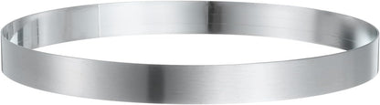HARFINGTON Round Cake Ring 7.87 x 1 Inch Seamless Stainless Steel Pastry Mousse Dessert Ring Mirror Coating for Baking Cooking English Muffins Crumpet Making Tool