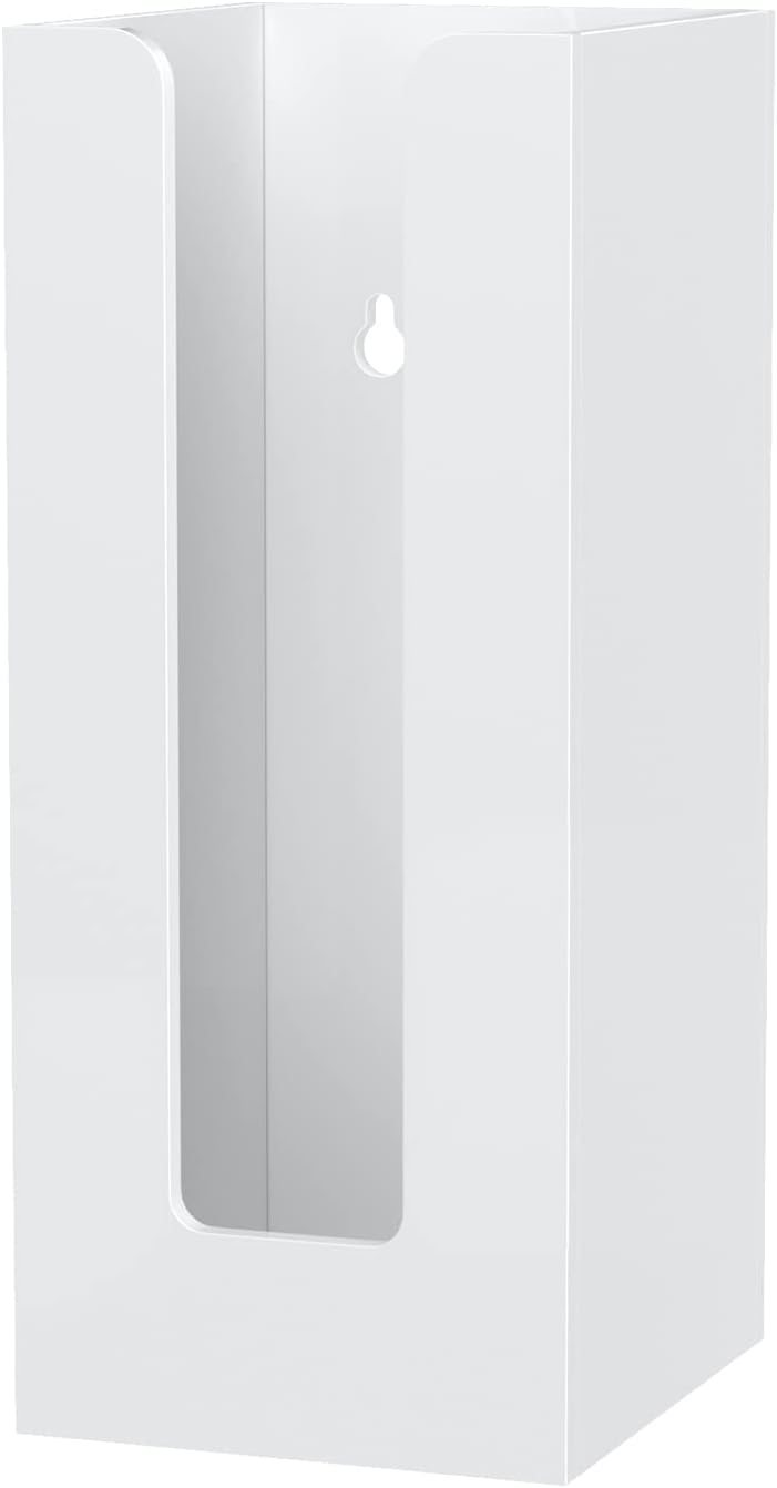 Richboom Acrylic Coffee Cup and Lid Storage Organizer Holder, 1 Compartment, White