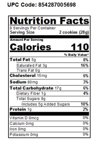 WOW Baking Company Gluten-Free Cookies, Chocolate Chip, 8 Ounce (Pack of 6)