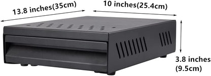 Espresso Knock Box Drawer Large Coffee Grounds Container Stainless Steel Coffee Knock Box Espresso Accessories Espresso Puck Knock Box Espresso Dump Bin Coffee Bar Accessories (BLACK)