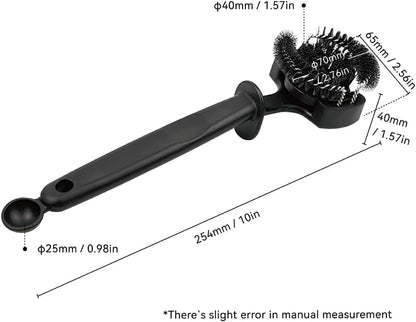 watchget Espresso Coffee Machine Cleaning Brush Espresso Group Head Cleaning Brush Detachable 360°Nylon Bristles Espresso Machine Cleaning Tool V2 51mm