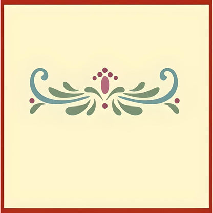 Rosemaling Patterns 24, 26, 27, 29 and 30 Stencils - Set of 5 Motifs - 4" x 1.5" each - Rose-painting - Scandinavian decorative folk painting - Mylar plastic stencil - The Artful Stencil